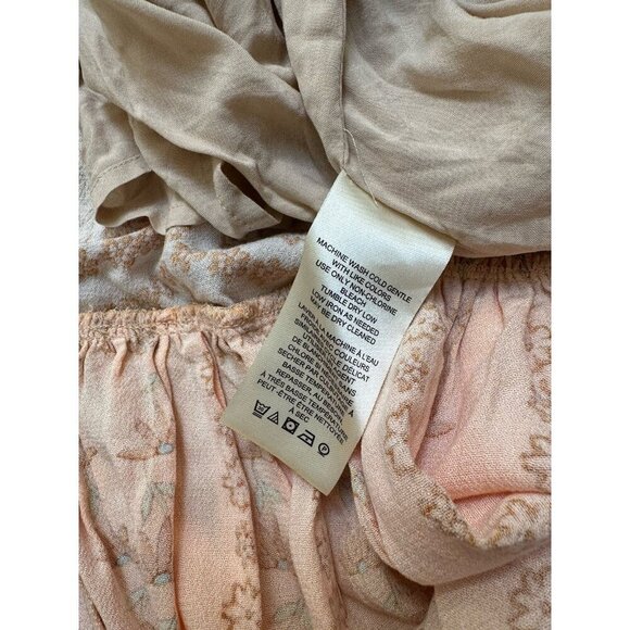 Free People Sz M Dress COTE D AZUR One Shoulder Flowy Maxi Boho Hippie Coastal - Picture 10 of 10